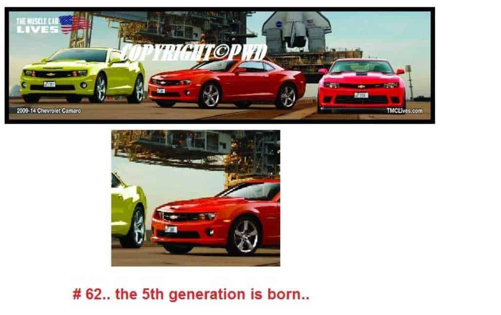 Tribute Series Mat: 2009-14 Camaro .. the 5th Generation (#